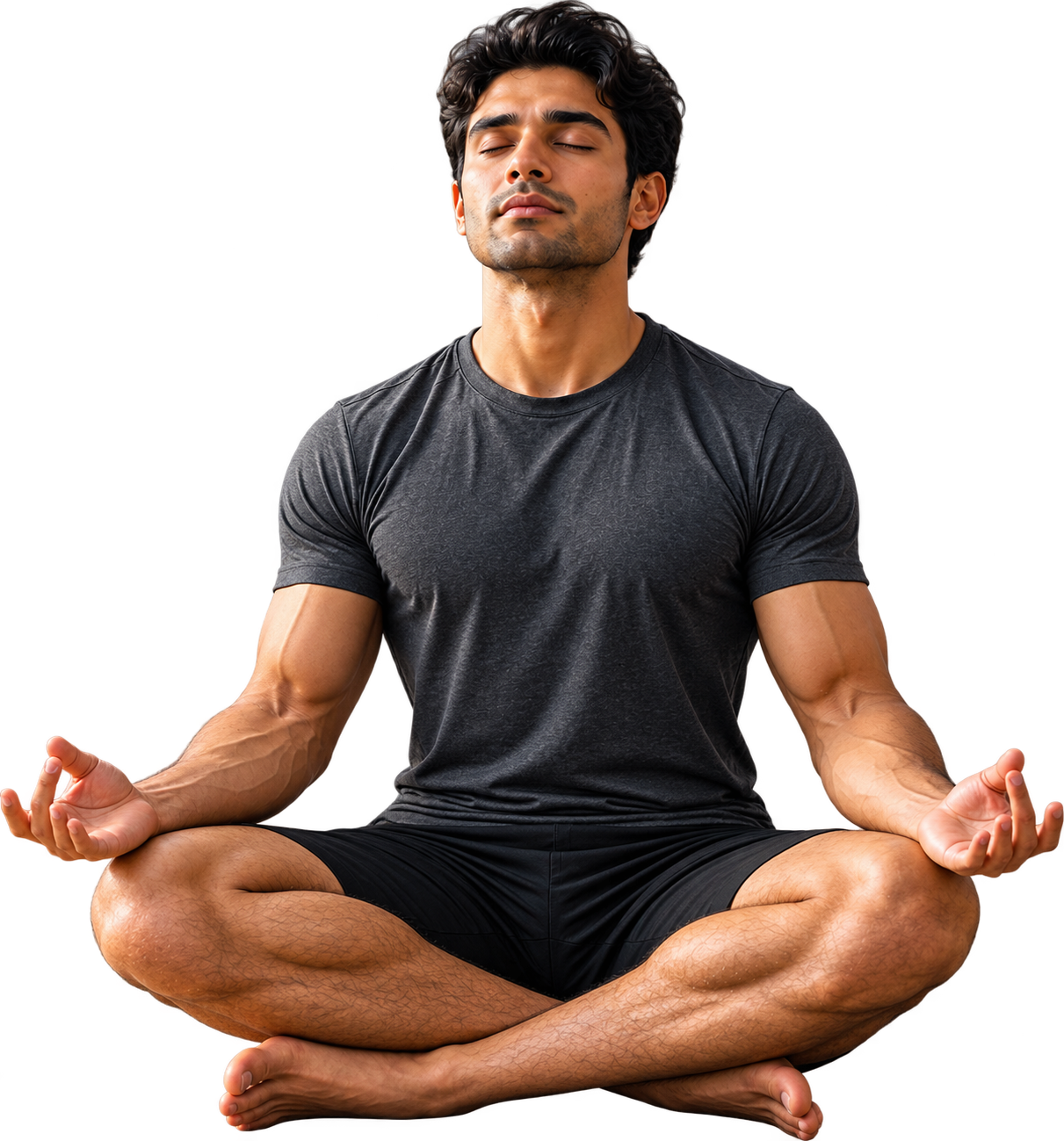 Wellness products arranged on a natural background